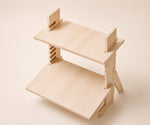 Sitware Standing Desk — Adjustable Two-Tier Wooden Riser view 1
